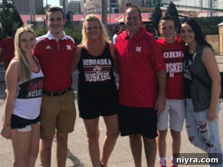 Family gathered for a photo.