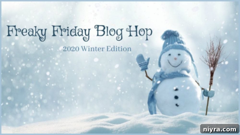 Freaky Friday Blog Hop banner with various dishes