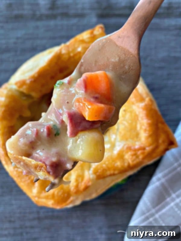 The Ultimate Reuben Pot Pie 2 Delicious individual Reuben Pot Pies with a flaky crust