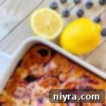 overhead of Lemon Blueberry Sweet Rolls