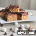 Whatchamacallit Bars with marshmallows