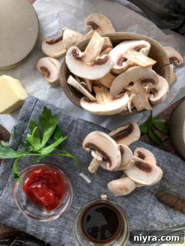 Salisbury Meatballs 4 Salisbury Steak Meatballs in a skillet