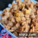 Caramel Churro Chex Mix close up