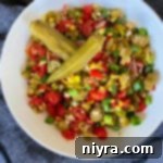 Zesty Okra Relish 16 Pickled Okra Relish white bowl