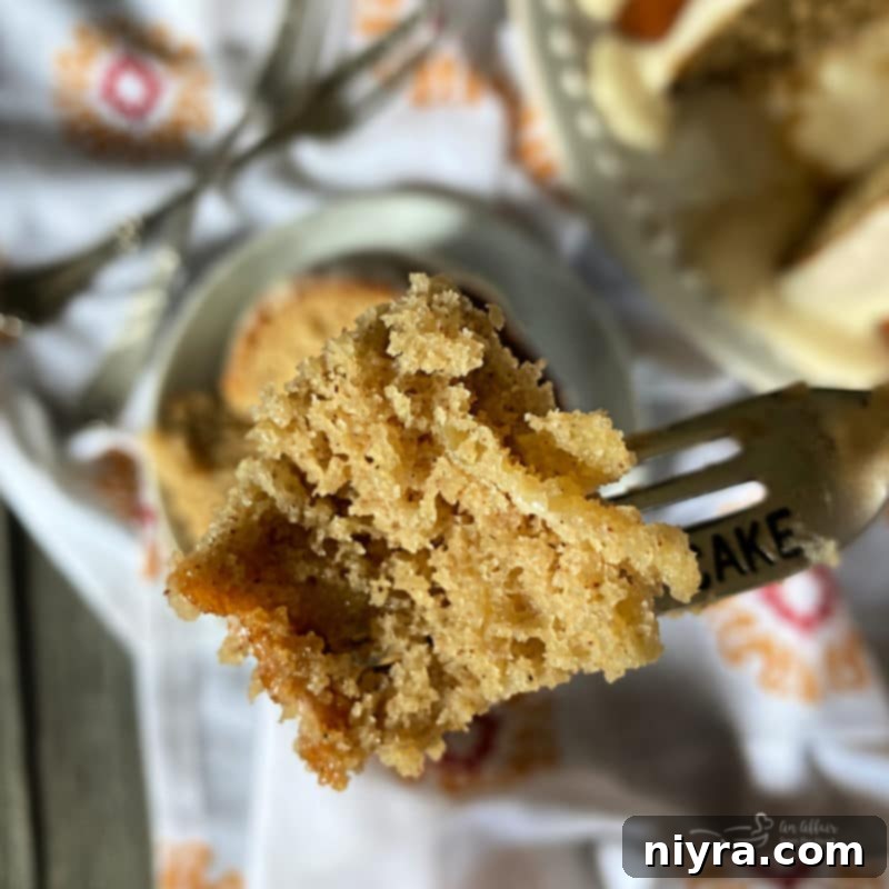 Caramel Apple Tea Cake ready to be served