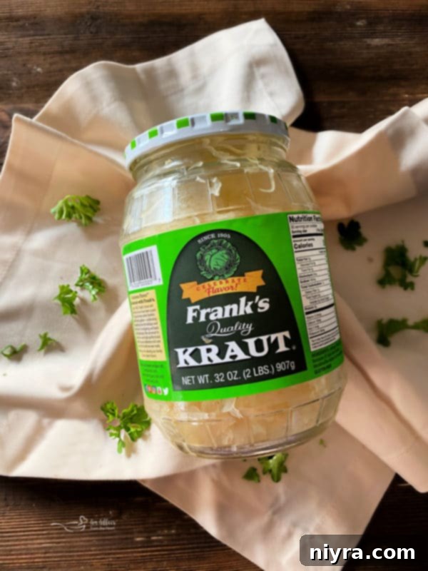 Frank's Kraut in a jar