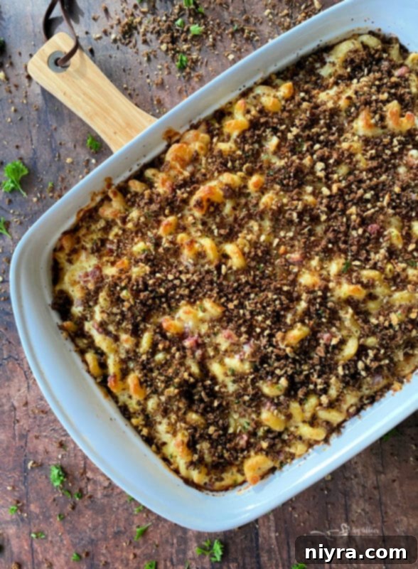 Reuben Mac 'n Cheese fresh out of the oven