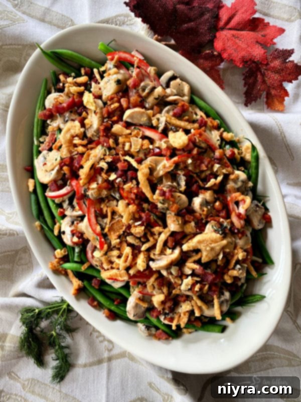 Gourmet Green Bean Gratin 6 Assembling the Green Bean Casserole