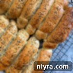 overhead of poppy seed rolls