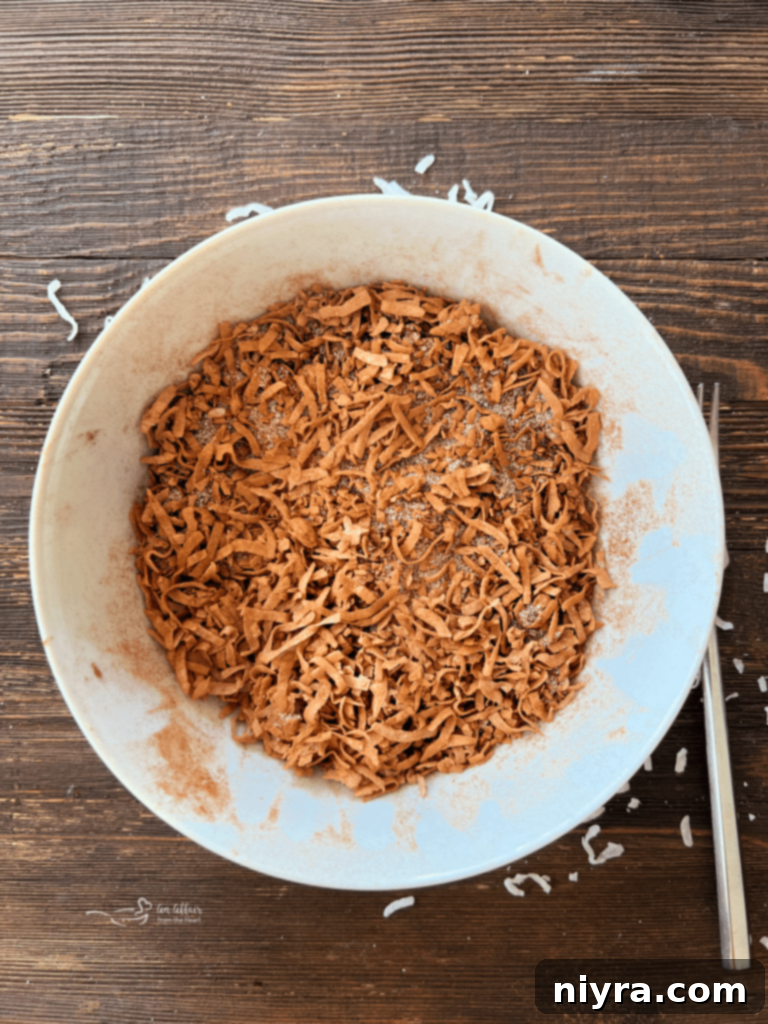 Sweet and Tart Rhubarb Bliss 8 A baking dish greased and floured, ready for cake batter.