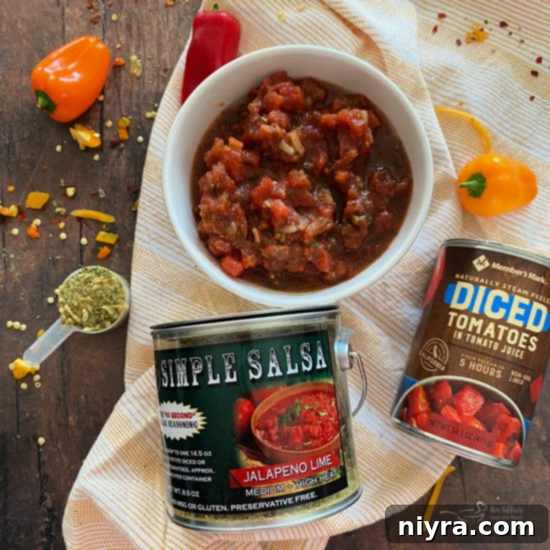 J&R Simple Salsa branding and products displayed.