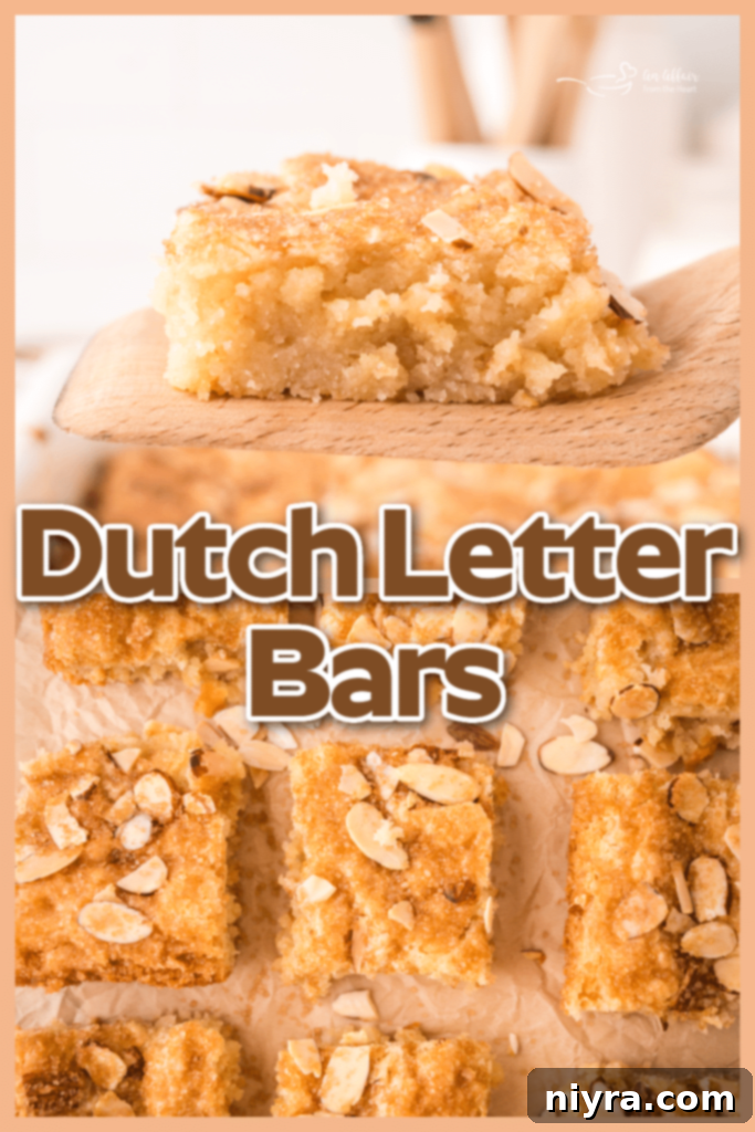 Dutch Almond Letter Bars 11 A single Dutch Letter bar on a serving spoon, highlighting its soft texture and almond filling.