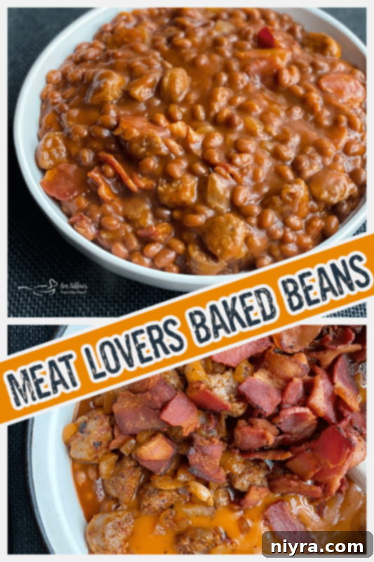 Pin this recipe for Meat Lovers Baked Beans to your Pinterest board for future reference