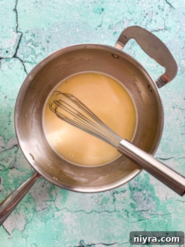 Top view of sauce for enchiladas