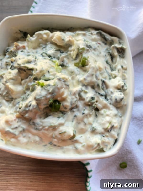 Recipe for Best Cold Spinach Dip