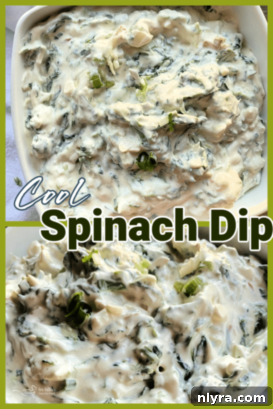 Cool Spinach Dip Recipe by An Affair from the Heart