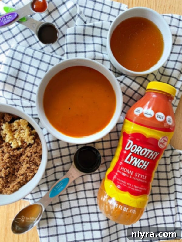 Dorothy Lynch BBQ Sauce in a bowl