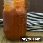 Red Enchilada sauce in a jar