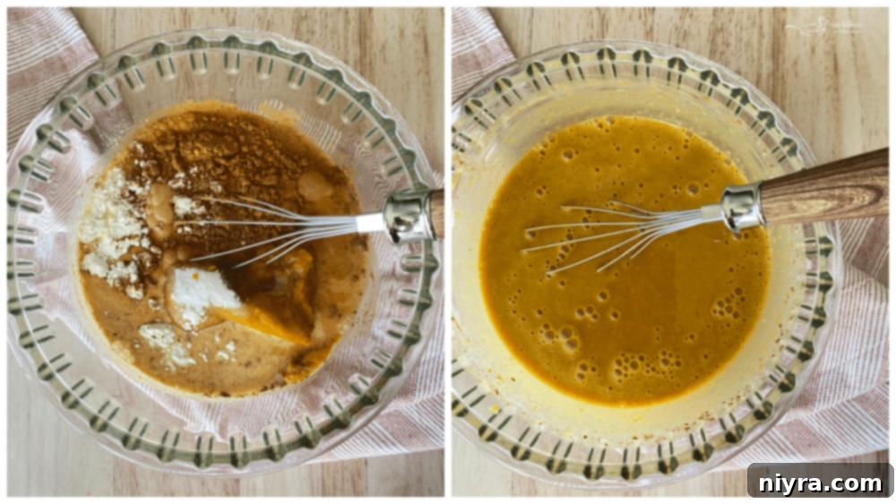Buttery Shortbread Pumpkin Bars 8 The final step-by-step image, showing the baked Pumpkin Pie Bars cooling in the 9x13 dish before cutting, highlighting the smooth, set pumpkin filling.