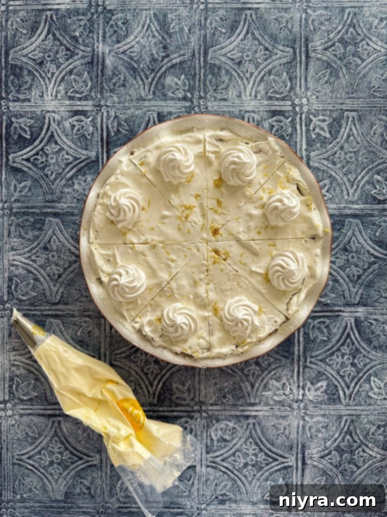 Serving a slice of No-Bake Lemon Icebox Pie.