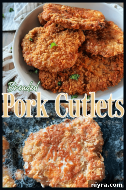 Crispy Breaded Pork Cutlets 11 Crispy breaded pork cutlet on a fork