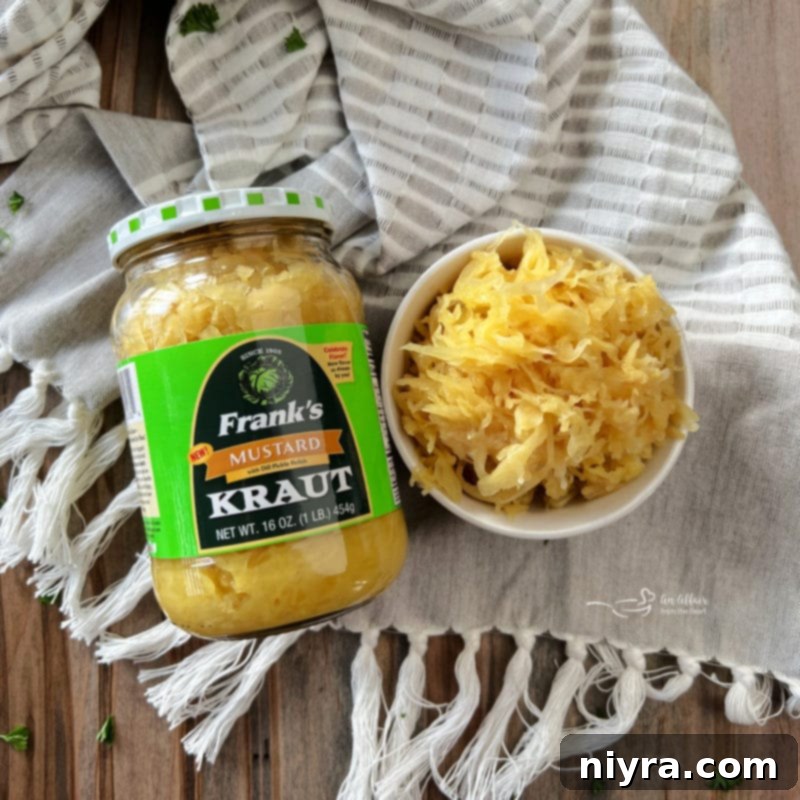 Crispy Breaded Pork Cutlets 14 Frank's Mustard Kraut with Dill Pickle Relish