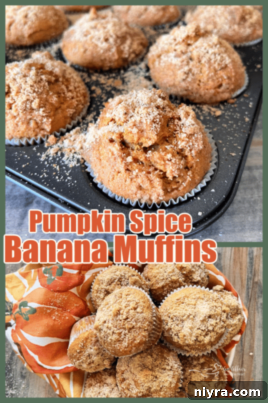Pumpkin Spice Banana Muffins ready to eat