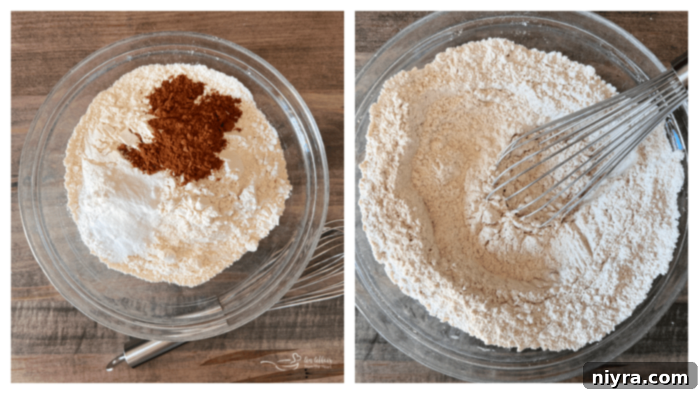 Wet ingredients for muffin batter