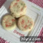 old fashioned sugar cookies on a white plate
