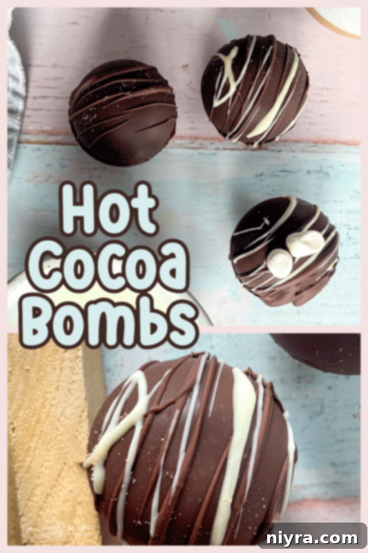 hot cocoa bombs assortment title card