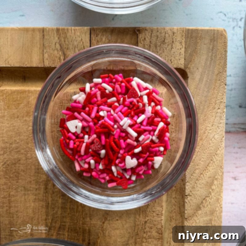 sprinkles to decorate hot chocolate bombs