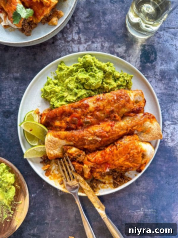 Ingredients for Easy Ground Beef Enchiladas