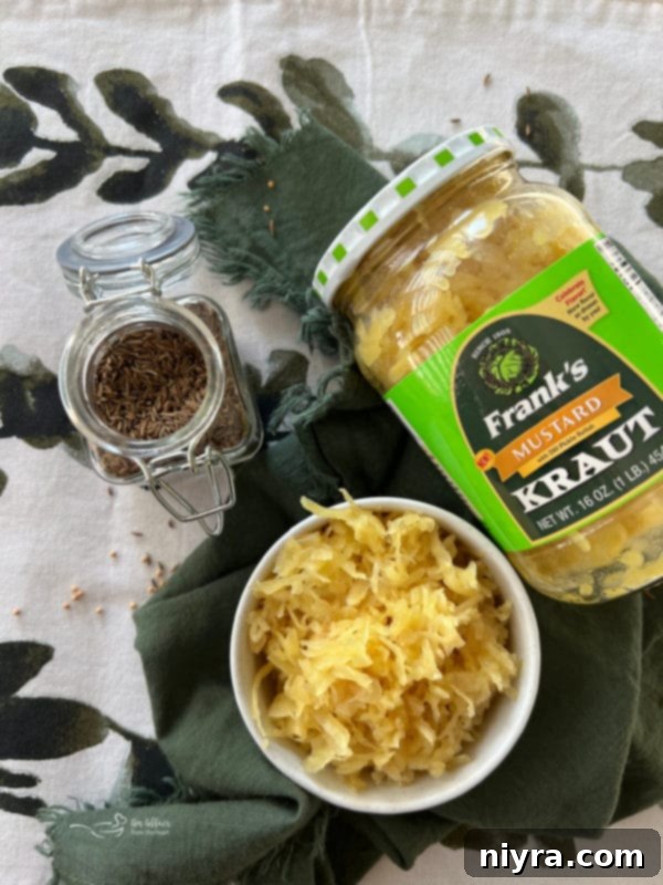 Jar of Frank's Mustard Kraut
