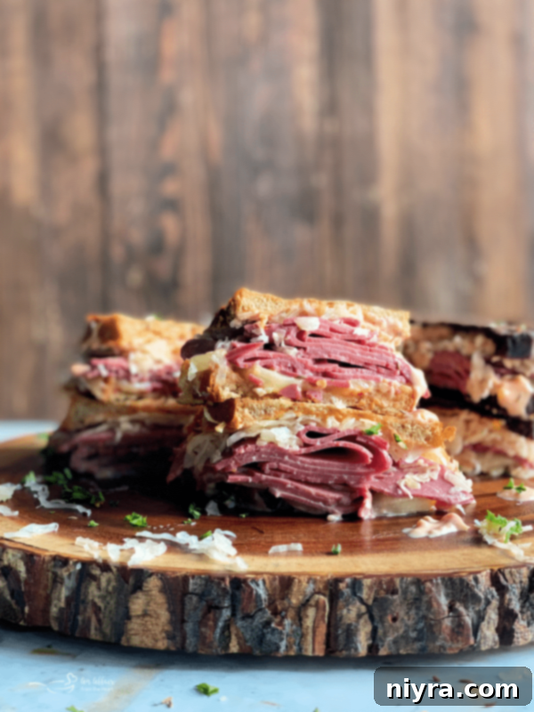 Classic Reuben Sandwich with corned beef