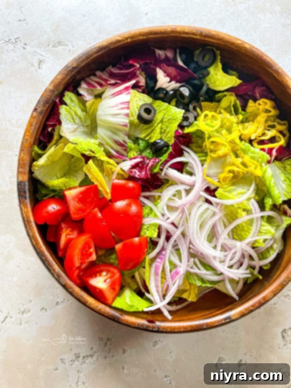 Unmixed Copycat Olive Garden Salad