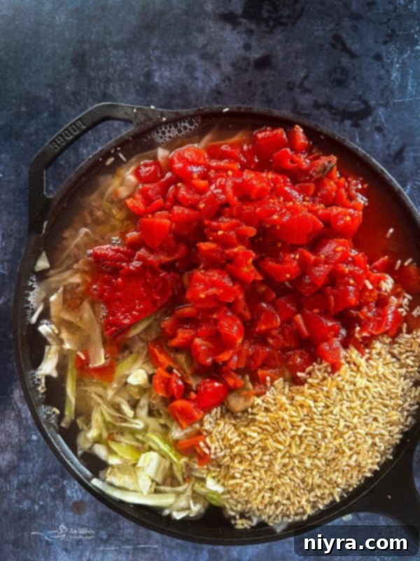 Browning ground beef with onion and garlic