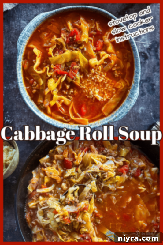 Cabbage Roll Soup recipe in a crock pot