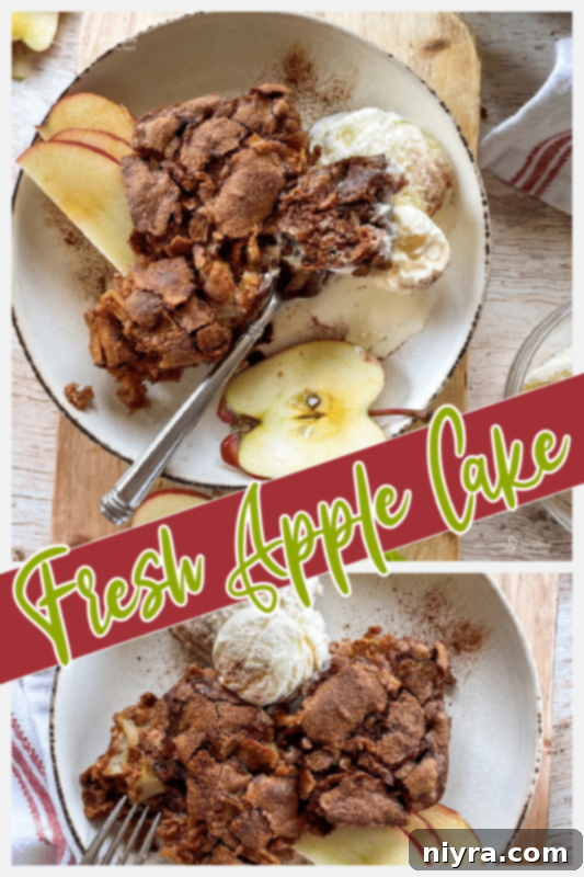 graphic for fresh apple cake 