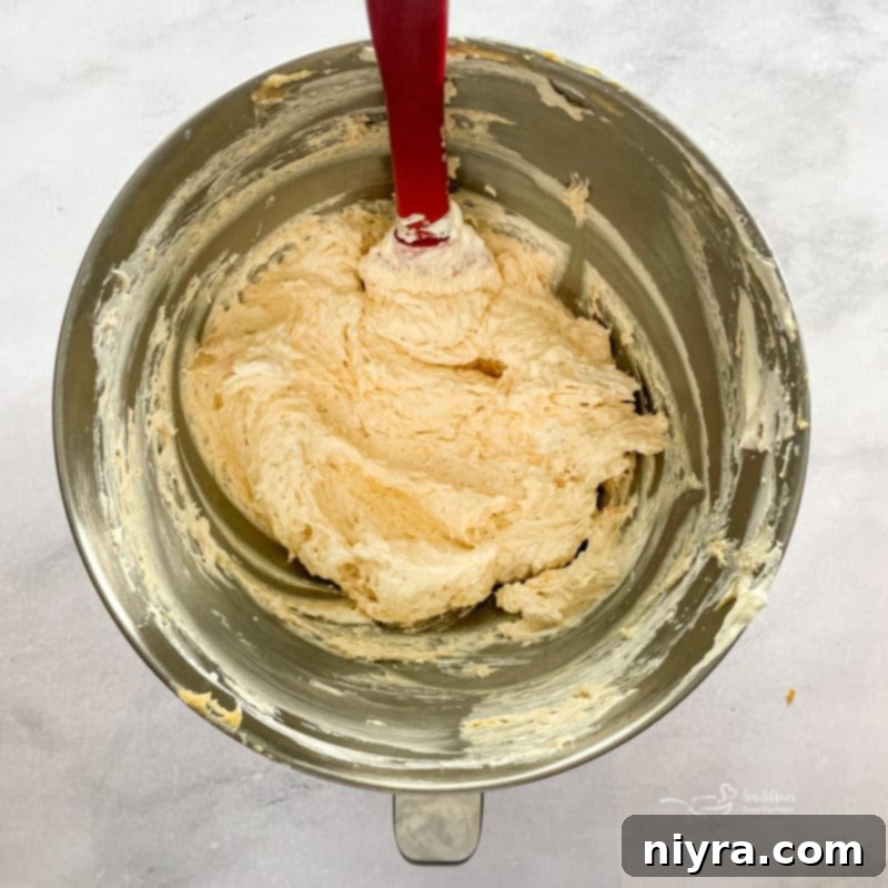 Mixing the Filling Ingredients for No-Bake Peanut Butter Pie