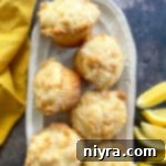 Lemon Crumb Muffins with Lemon Glaze