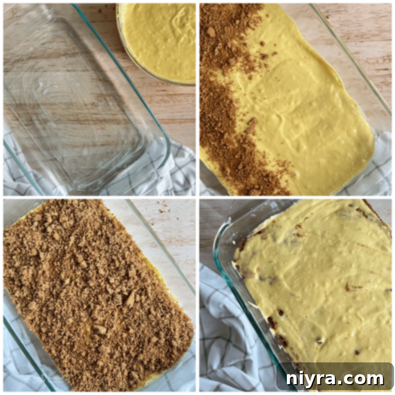 Pouring the Cake Mix