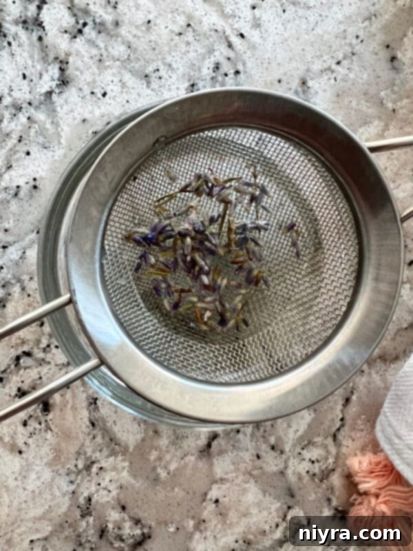 Lavender Shortbread and Lavender Strawberry Dream 20 Fresh strawberries tossed in a delicate lavender simple syrup, ready for serving.