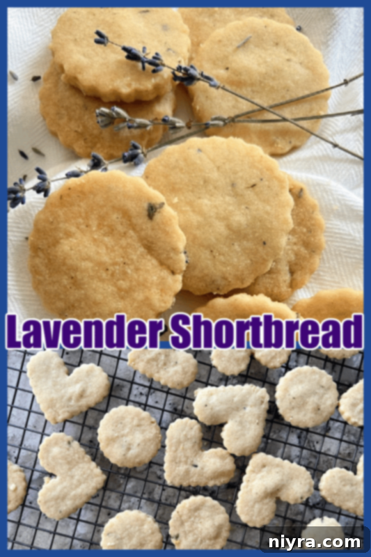 Lavender Shortbread and Lavender Strawberry Dream 22 Signature logo 'An Affair from the Heart' with a heart icon, representing a cooking blog.