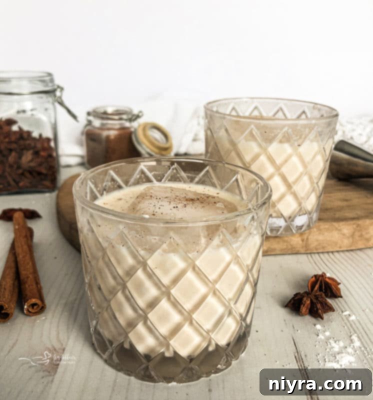 White Russian Cocktail in old fashioned glasses