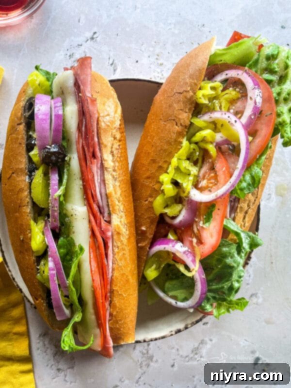 Toasted Italian Sub Sandwiches, a related recipe