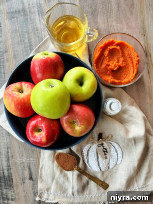 Instant Pot Pumpkin Applesauce in a bowl with a spoon