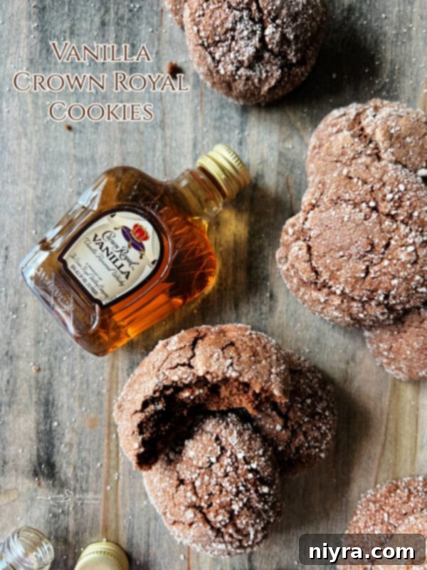 Stacked Vanilla Crown Royal Cookies