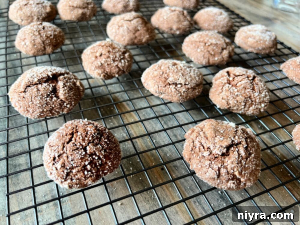 Baked Vanilla Crown Royal Cookies cooling on a rack
