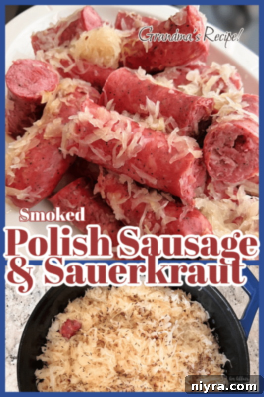 Smoked Polish Sausage and Sauerkraut 8 Serving suggestion for Smoked Polish Sausage & Sauerkraut