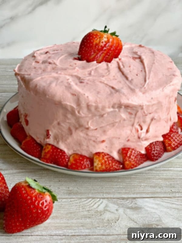 Luscious Strawberry Delight 2 Strawberry Cake